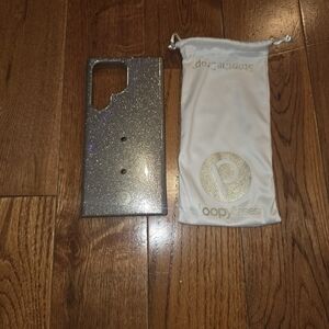 Loopy Case Gold Glitter Phone Case For Samsung S23 Ultra